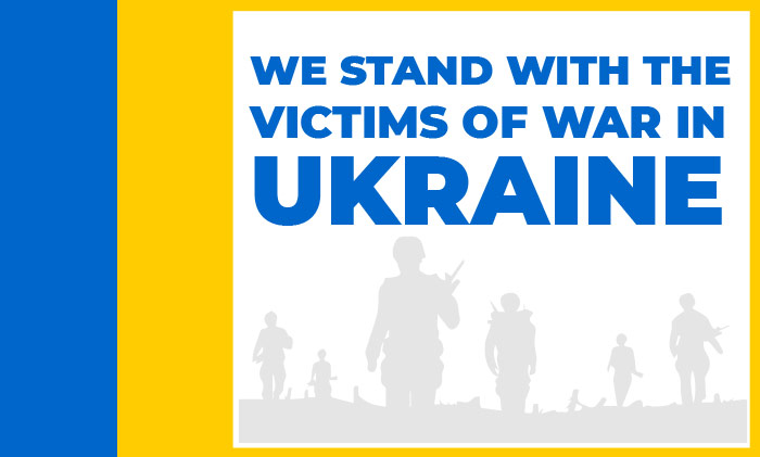 we stand with the victims of war in ukraine